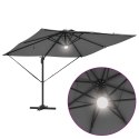 PARASOL OGRODOWY ROMA LED ANTRACYT 286X285X270CM PROSTOKĄTNY DUŻY TARAS OGRÓD