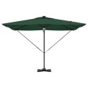 VidaXL Parasol Cantilever Roma od z LEDami, zielony, 286 x 285 x 270 cm, aluminiowy