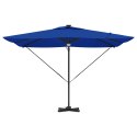 VidaXL Parasol cantilever Roma z LEDami, niebieski azur, 286x285x270 cm, aluminiowy