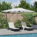 PARASOL CANTILEVER ROMA Z LED-AMI PIASKOWY WYMIARY 286X285X270CM ALUMINIOWY