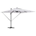 PARASOL CANTILEVER ROMA Z LED-AMI PIASKOWY WYMIARY 286X285X270CM ALUMINIOWY
