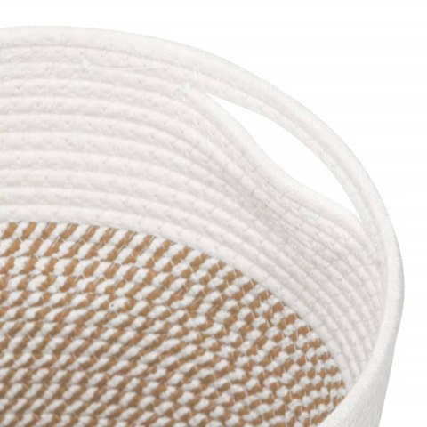 KOSZ BAWEŁNIANY DO PRZECHOWYWANIA ZABAWEK KOCA UBRAŃ RĘCZNIKÓW2 SZT. 28X28