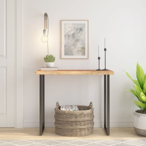 BLAT DO STOŁU 100X40X3,8CM DREWNO AKACJOWE NATURALNA KRAWĘDŹ