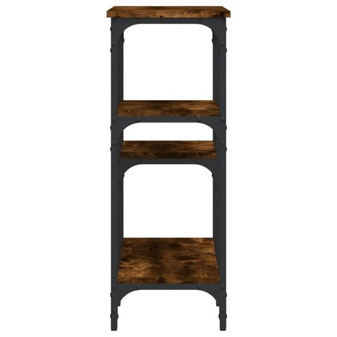 STOLIK KONSOLOWY PRZYDYMIONY DĄB 80X29X75CM