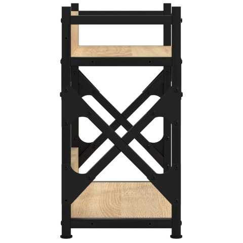 STOJAK POD DRUKARKĘ 2-POZIOMOWY DĄB SONOMA 40X20X40CM LOFT