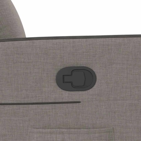 FOTEL ROZKŁADANY KOLOR TAUPE OBITY TKANINĄ