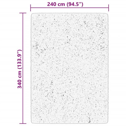 DYWAN HUARTE Z KRÓTKIM WŁOSIEM ZIELONY 240X340CM