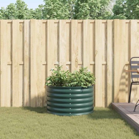 PODNIESIONY OGRÓD ZIELONY 80X80X44CM STAL