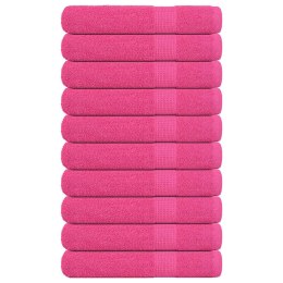 RĘCZNIKI 10 SZT. RÓŻOWE 100X200CM BAWEŁNA 100%