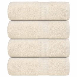 RĘCZNIKI 4 SZT. FROGN KREMOWE 30X30CM 100% BAWEŁNA