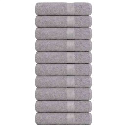 RĘCZNIKI DO RĄK 10 SZT. SZARE 50X100CM 360 GSM 100% BAWEŁNA