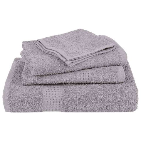 RĘCZNIKI DO RĄK 10 SZT. SZARE 50X100CM 360 GSM 100% BAWEŁNA