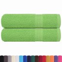 RĘCZNIKI DO RĄK 2 SZT ZIELONE JABŁKO 50X100CM BAWEŁNA100%