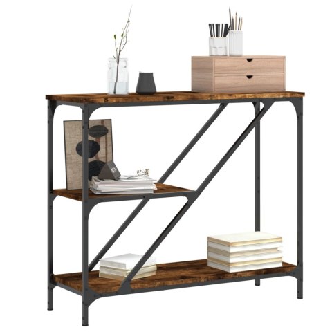 STOLIK KONSOLOWY PRZYDYMIONY DĄB 88,5X30X75CM