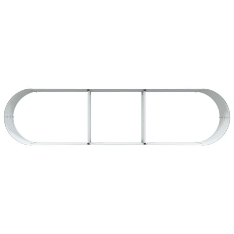 VidaXL Podniesiona rabata ogrodowa Zielony 320 x 80 x 44 cm Stal