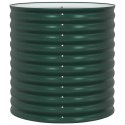VidaXL Podniesiona rabata ogrodowa Zielony 80 x 80 x 81 cm Stal
