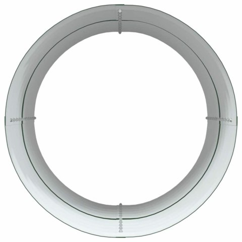 VidaXL Podniesiona rabata ogrodowa Zielony 80 x 80 x 81 cm Stal