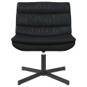 FOTEL OBROTOWY CZARNY 63X75X76CM SKÓRA SYNTETYCZNA