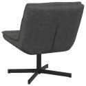 FOTEL OBROTOWY CZARNY 63X75X76CM SKÓRA SYNTETYCZNA