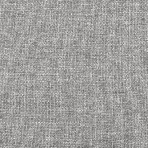 RAMA ŁÓŻKA BEZ MATERACA JASNOSZARA 140X200CM OBITA TKANINĄ