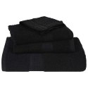 RĘCZNIKI 10 SZT. FROGN CZARNE 30X30CM 100% BAWEŁNA