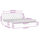 ŁÓŻKO Z MATERACEM CZARNE 200X200CM AKSAMITNE
