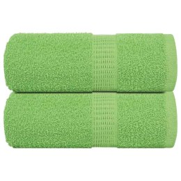 VidaXL Ręczniki 2 szt. FROGN Jabłkowo-zielone 30x30 cm 100% bawełna