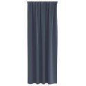 ZASŁONY Z ZASŁONAMI 2 SZT. ANTRACYTOWY POLIESTER