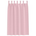 VidaXL Zasłony z zasłonami 2 pcs Bebis różowy Poliester