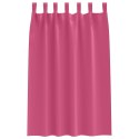VidaXL Zasłony z zasłonami 2 pcs Jasnoróżowy Poliester