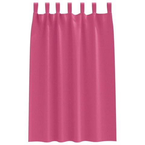 VidaXL Zasłony z zasłonami 2 pcs Jasnoróżowy Poliester