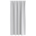 ZASŁONY Z ZASŁONAMI 2 SZT. JASNOSZARY POLIESTER