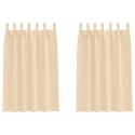 VidaXL Zasłony z zasłonami 2 pcs Kremowy Poliester