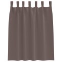 VidaXL Zasłony z zasłonami 2 pcs ciemnobrązowy Poliester