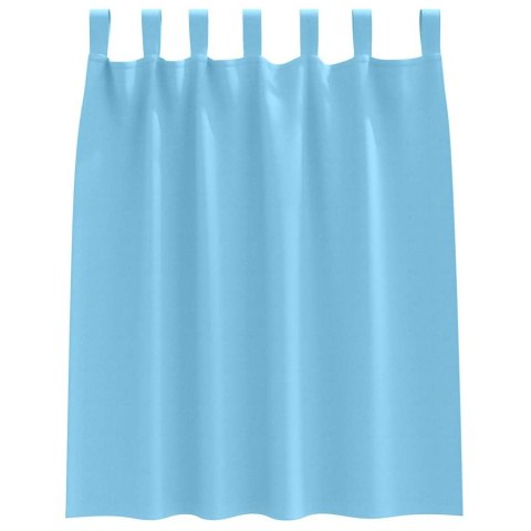 VidaXL Zasłony z zasłonami 2 pcs jasnoniebieski Poliester
