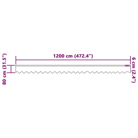 ZASŁONY Z ZASŁONAMI BIAŁY 1200X80CM POLIESTER