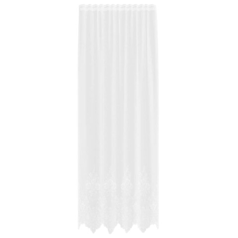 VidaXL Zasłony z zasłonami Biały 150 x 280 cm Poliester