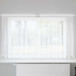 ZASŁONY Z ZASŁONAMI BIAŁY 200X140CM POLIESTER