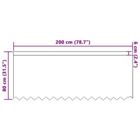 ZASŁONY Z ZASŁONAMI BIAŁY 200X80CM POLIESTER