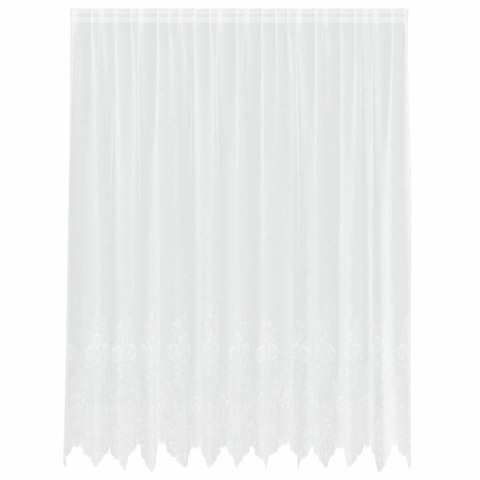 VidaXL Zasłony z zasłonami Biały 300 x 220 cm Poliester