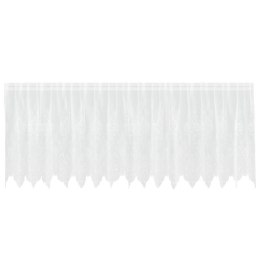 VidaXL Zasłony z zasłonami Biały 400 x 120 cm Poliester