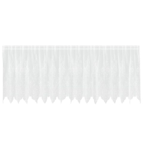 VidaXL Zasłony z zasłonami Biały 400 x 120 cm Poliester