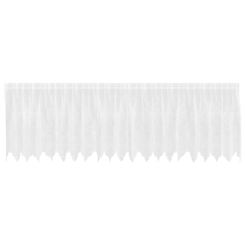 VidaXL Zasłony z zasłonami Biały 500 x 100 cm Poliester