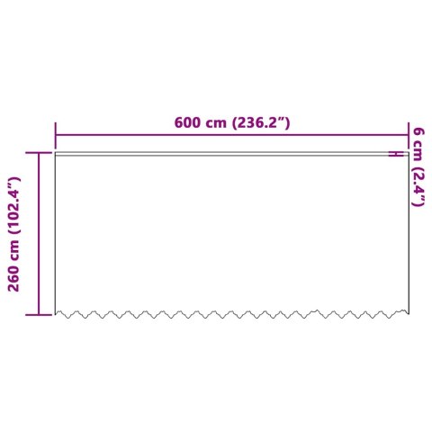 ZASŁONY Z ZASŁONAMI BIAŁY 600X260CM POLIESTER