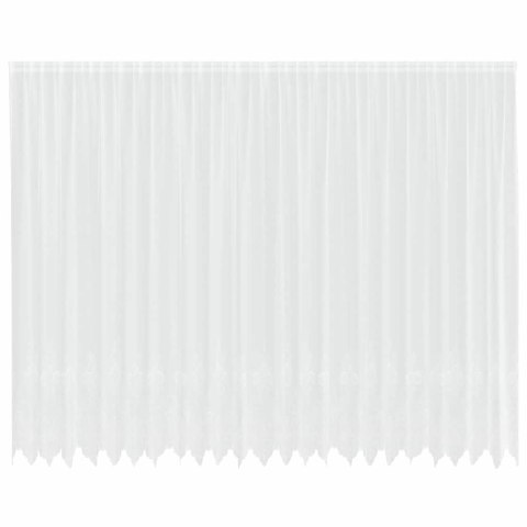 ZASŁONY Z ZASŁONAMI BIAŁY 600X280CM POLIESTER