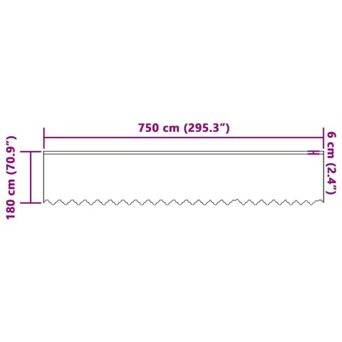 ZASŁONY Z ZASŁONAMI BIAŁY 750X180CM POLIESTER