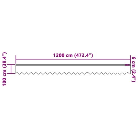 ZASŁONY Z ZASŁONAMI INNY BIAŁY 1200X100CM POLIESTER