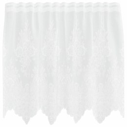 ZASŁONY Z ZASŁONAMI KWIATOWY BIAŁY 150X100CM POLIESTER