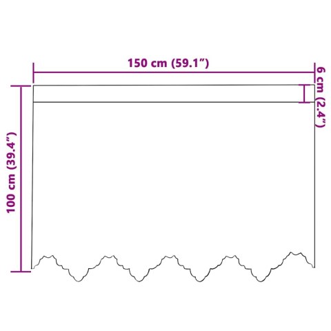 ZASŁONY Z ZASŁONAMI KWIATOWY BIAŁY 150X100CM POLIESTER