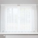 ZASŁONY Z ZASŁONAMI KWIATOWY BIAŁY 150X140CM POLIESTER